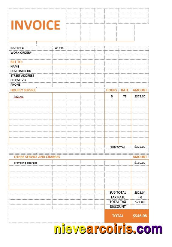 Consultancy Service Invoice